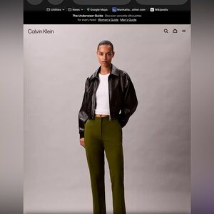 Calvin Klein Cotton Stretch Straight Fit Chino Pants Sz 2